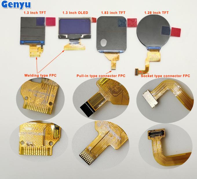 1.77 بوصة شاشة LCD TFT 128x160 نقطة 12 ساعة 22pin 8-بيت متوازية حجم صغير 2