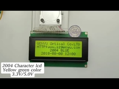 شاشة LCD أحادية اللون وحدة 20x4 حرف LCM 16pin STN أصفر أخضر