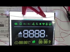 شاشة LCD عالية التباين الشاشة السوداء السلبية القطاعات البيضاء 3.6V 40PIN