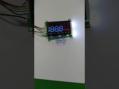 قطاعات زرقاء VA LCD Module أسود 5V LCD Display ضوء خلفي أبيض مع PCB