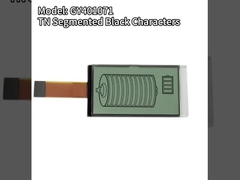 18PIN FPC Connect شاشة عرض LCD مخصصة TN أحرف سوداء منقسمة