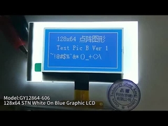 2.15 بوصة 128x64 شاشة LCD الرسومية STN أبيض على أزرق 34PIN FPC لحام