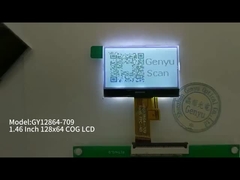 1.46 بوصة 128x64 COG LCD Module FSTN إيجابي 3.3V UC1701 14PIN واجهة SPI