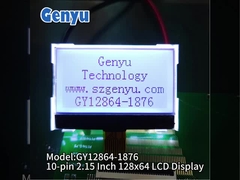 2.15 بوصة 128x64 شاشة LCD COG Dot Matrix FSTN ST7567 نوع سوكت 10PIN