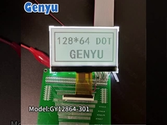 2.9 بوصة 128x64 شاشة LCD الرسومية FSTN أسود أبيض عاكس 18PIN واجهة SPI
