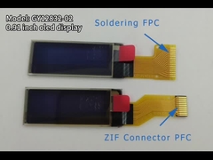0.91 بوصة شاشة OLED 128x32 بكسل أزرق 12PIN SSD1306 مع واجهة SPI