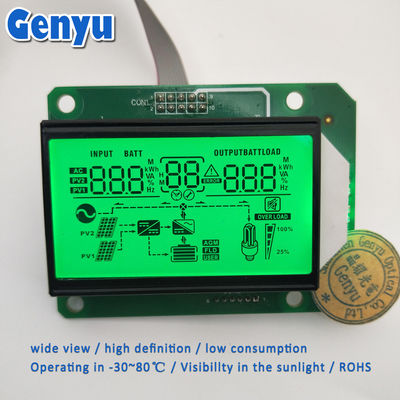سعر جيد 5.0 فولت شاشة LCD مخصصة HTN إيجابية الضوء الخضراء خلفية عاكس شاشة LCD الانترنت