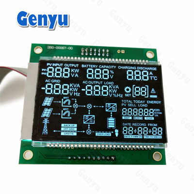 سعر جيد شاشة LCD VA المجزأة اللوحة السوداء الضوء الخلفي الأبيض HT1623 وحدة COB+PIN الانترنت