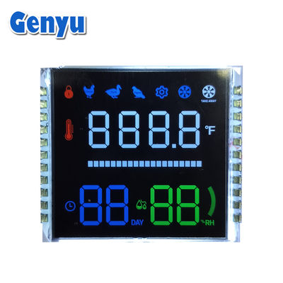 سعر جيد الأرقام الملونة 7 قطعة VA شاشة LCD 22PIN الضوء الخلفي الأبيض لحاضنة البيض الانترنت