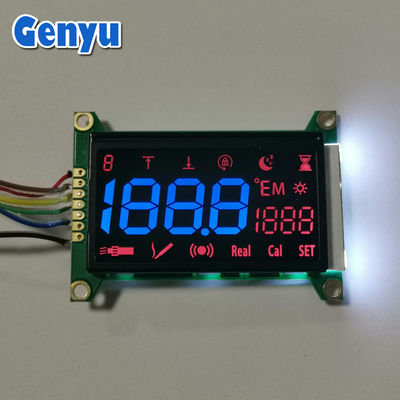 سعر جيد قطاعات زرقاء VA LCD Module أسود 5V LCD Display ضوء خلفي أبيض مع PCB الانترنت