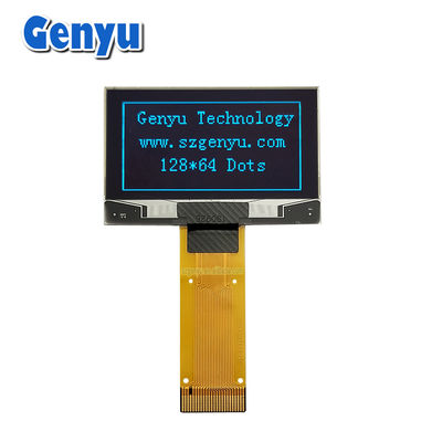 سعر جيد واجهة متسلسلة 1.54 بوصة لوحة العرض OLED اللون الأزرق 128x64 نقطة 24PIN الانترنت
