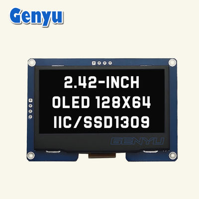 سعر جيد شاشة OLED أحادية اللون 2.42 بوصة 128x64 دقة SSD1309 واجهة I2C الانترنت