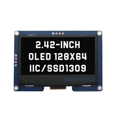 سعر جيد 2.42 Inch OLED Display Module LCM 4 PIN IIC I2C SSD1309 Driver 128x64 Dots in Genyu White/Blue/Yellow/Green الانترنت