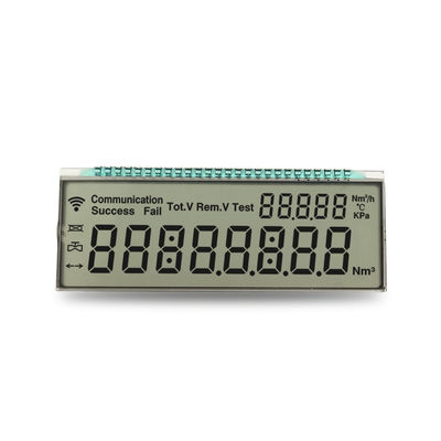 سعر جيد 3.3V Operating Voltage Custom LCD Display for Positive Reflective Screen Energy Meter 8 Digit 7 Segment Monochrome LCD الانترنت