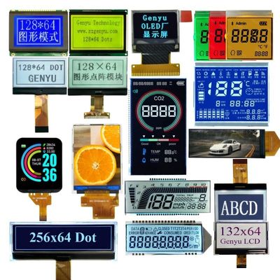 سعر جيد Oem Odm Monochrome 128x64 Graphic Cog Custom HTN STN Fstn Segment black Va Segment OLED IPS Color TFT Touch LCD Display Lcd الانترنت