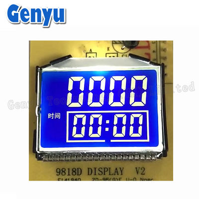 سعر جيد شاشة LCD مقسمة STN مخصصة خلفية زرقاء أرقام بيضاء لجهاز الخلاط الانترنت