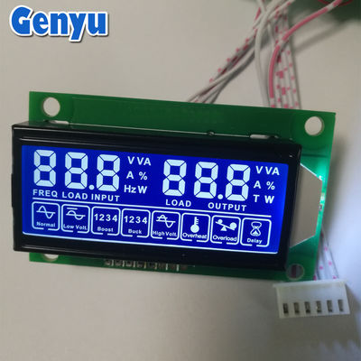 سعر جيد شاشة LCD OEM ذات سبعة أقسام HTN زرقاء 5 فولت شاشة LCD مع لوحة PCB الانترنت