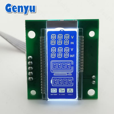 سعر جيد RoHS 14 شريحة شاشة LCD HTN خلفية زرقاء ضوء خلفي أبيض SMT_HT1621 الانترنت