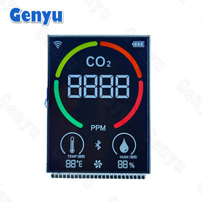 سعر جيد 2.5 بوصة VA شاشة LCD 4 أرقام 7 شاشة شريحة 24PIN للكشف عن ثاني أكسيد الكربون الانترنت