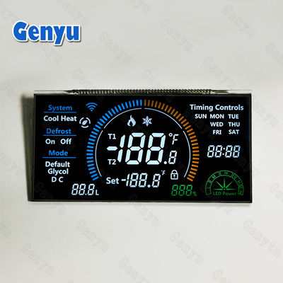 سعر جيد 3.3 فولت VA لوحة عرض LCD أسود شرائح LCD عرض 46PIN ضوء خلفي أبيض الانترنت