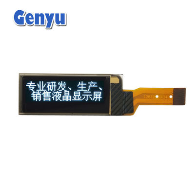 0.91 بوصة شاشة OLED بيضاء 128x32 نقطة 15pin نوع سوكت واجهة SPI