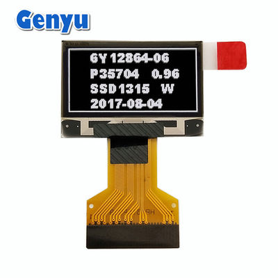 سعر جيد الرسومات البيضاء 0.96 بوصة شاشة OLED 128 * 64 نقطة 0.5mm 30pin FPC Connector الانترنت
