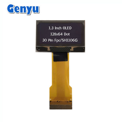 سعر جيد شاشة OLED ذات الأحرف البيضاء 1.3 بوصة 128x64 نقطة SH1106 30PIN FPC Connector الانترنت