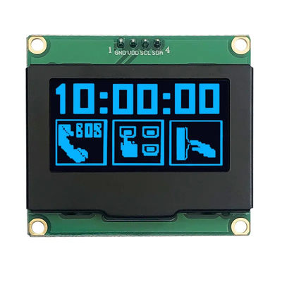 سعر جيد SSD1309 1.54 بوصة شاشة OLED أزرق أكبر لوحة PCB 128x64 شاشة OLED I2C الانترنت