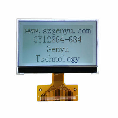 سعر جيد 2.72 بوصة 128x64 شاشة LCD COG العرض الرسومية شاشة FSTN إيجابية الضوء الخلفي الأبيض 36PIN FPC الانترنت