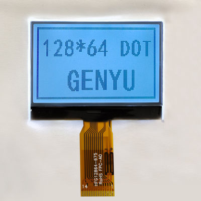 سعر جيد 1.88 بوصة 128x64 نقطة مصفوفة LCD عرض الوحدة FSTN بيضاء 14PIN واجهة SPI الانترنت