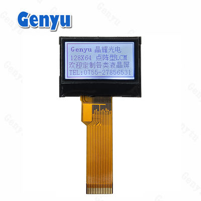 سعر جيد 0.96 بوصة 128x64 أحادي اللون FSTN شاشة LCD 15pin ضوء خلفي أبيض واجهة SPI الانترنت