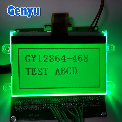 سعر جيد 2.9 بوصة شاشة LCD 128 * 64 شاشة LCD STN ضوء خلفي أخضر عاكس الانترنت