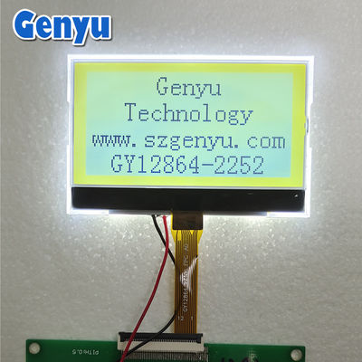 سعر جيد 2.48 بوصة شاشة LCD الرسومية 128x64 بكسل STN أصفر أخضر مع ضوء خلفي أبيض الانترنت
