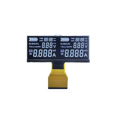 سعر جيد شاشة LCD لجهاز VA قطاعات بيضاء خلفية سوداء 5V FPC Connect الانترنت