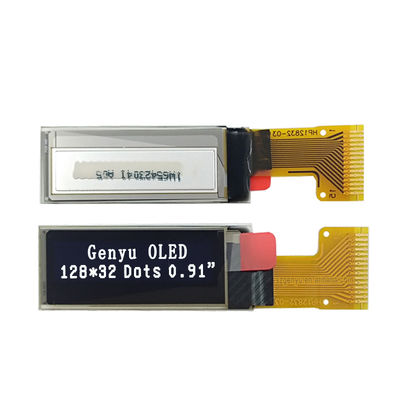 سعر جيد 0.91 Inch 128x32 White Blue OLED Panel 15 Pin 0.91 OLED Display SSD1306 SPI I2C OLED Screen 128*32 Inch 128*32 OLED 128*32 الانترنت