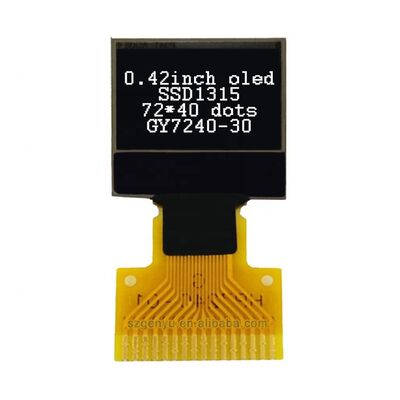 سعر جيد شاشة ميكرو OLED 0.42 بوصة 72x40 نقطة مصفوفة مع واجهة I2C / SPI لأدوينو والأجهزة الذكية الانترنت